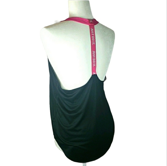 NIKE Dri-Fit Sleeveless Workout Tank Black Size M - Picture 2 of 8